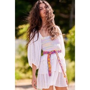 NWT LoveShackFancy Shaw Dress in Butter Yellow